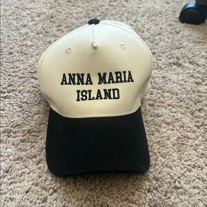Anna Maria Island Black and White Cap